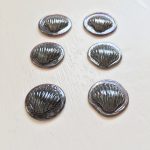 Handmade Vintage Glass Shell Buttons - Set of 6 - Lionel Nichols ...