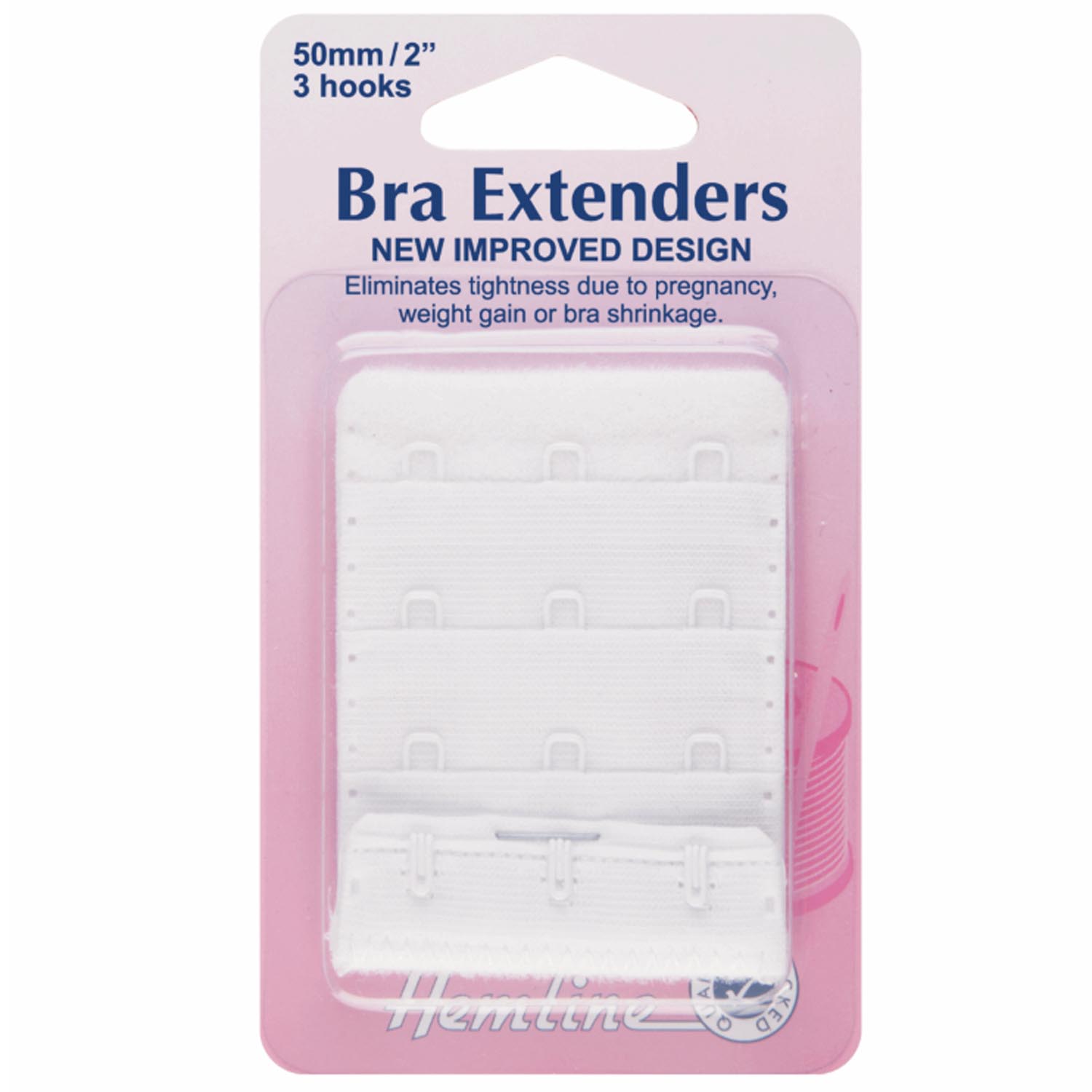 19MM BRA EXTENDER (1-HOOK) WHITE – JackStock Haberdashery