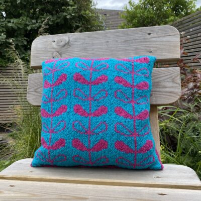 fair isle knitting-cushion cover by Judith Schur