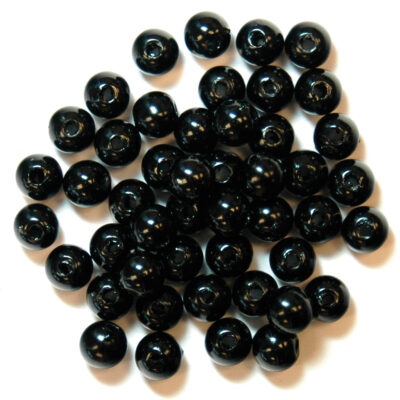 5mm black pearl beads