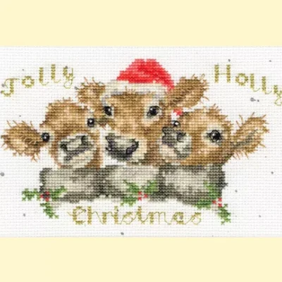 Jolly Holly counted cross stitch