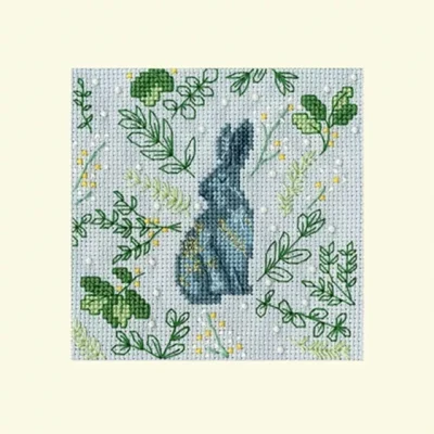 Scandi Hare counted cross stitch